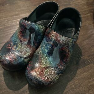 Dansko Iridescent Swirl Clogs